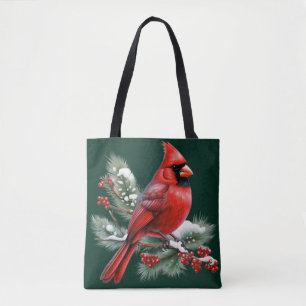 A Red Cardinal Tote Bag
