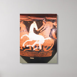A red-figure bell krater canvas print