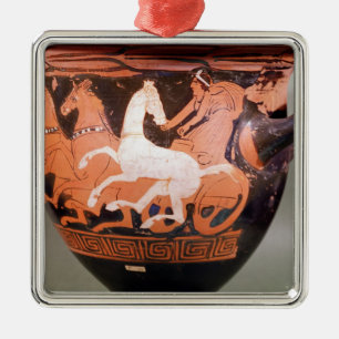 A red-figure bell krater metal tree decoration