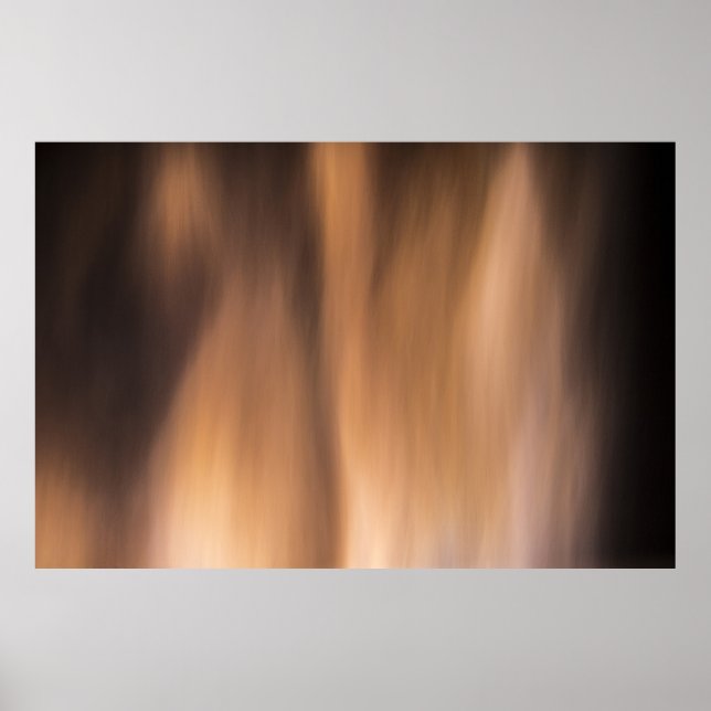 A red flame like display at the Northern Lights. Poster (Front)