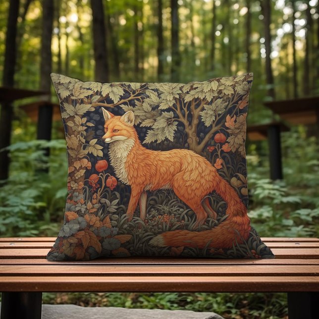A Red Fox On The Hunt Cushion (Creator Uploaded)