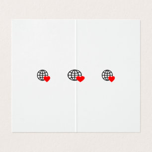 A red heart symbol created with smooth, bold lines