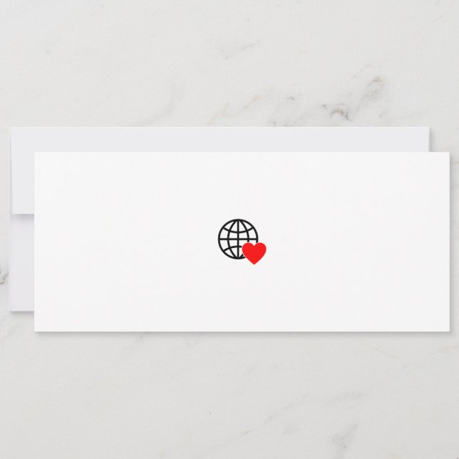 A red heart symbol created with smooth, bold lines (Front)