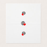 A red heart symbol created with smooth, bold lines