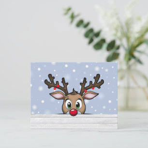 A Red Nose Reindeer Christmas Card