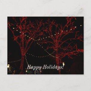 A Red Pair Happy Holidays Postcard