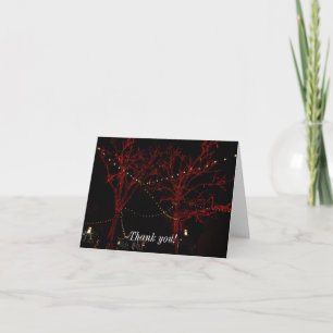 A Red Pair Thank You Christmas Card