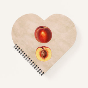 A Red Peach and a Half Notebook