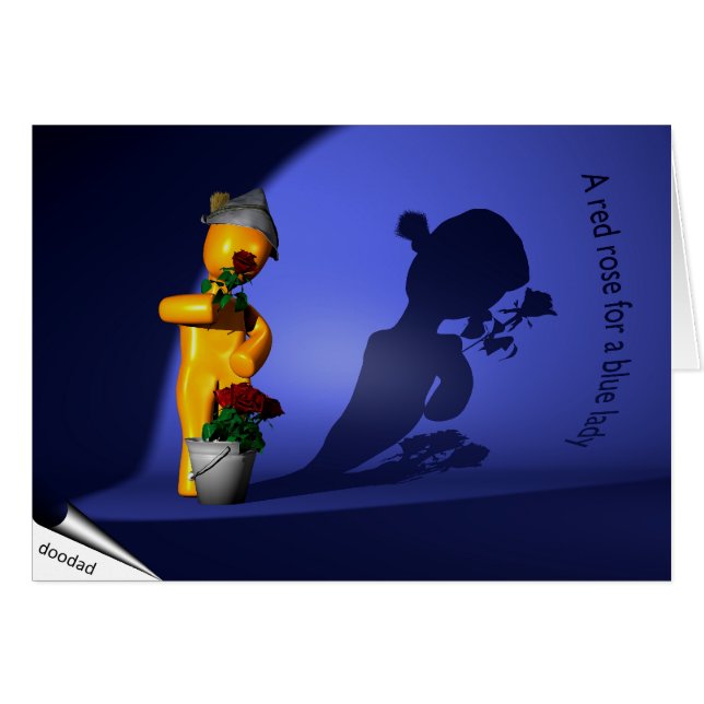 A red rose for a blue lady (Front Horizontal)