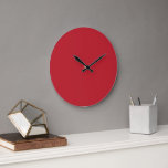 A red square enclosed by a thin white border, crea large clock<br><div class="desc">Enhance your décor with this eye-catching red square art piece,  artfully bordered by a thin white outline. The striking visual contrast adds a modern touch to any room,  making it a perfect focal point for your space.</div>