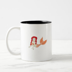 A Redhead Mermaid Two-Tone Coffee Mug