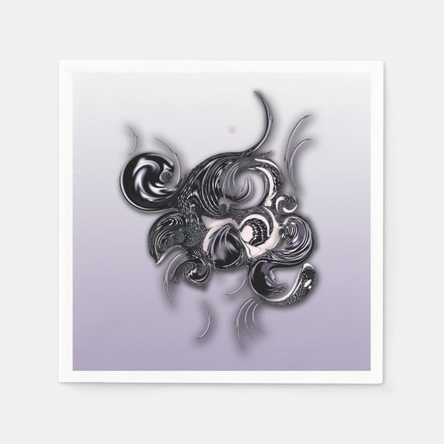 "A Reflecting Elegance" Napkin Paper (Front)