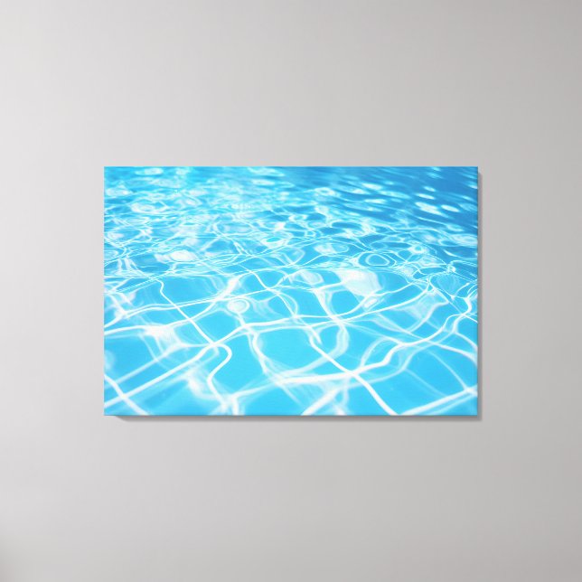 A Reflection of Water's Transparency Canvas Print (Front)