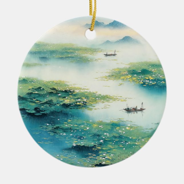 A Refreshing Melody 013 Ceramic Tree Decoration (Front)