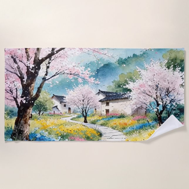 A Refreshing Melody 022 Beach Towel (Front)