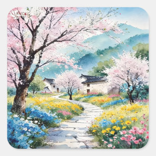 A Refreshing Melody 022 Square Sticker