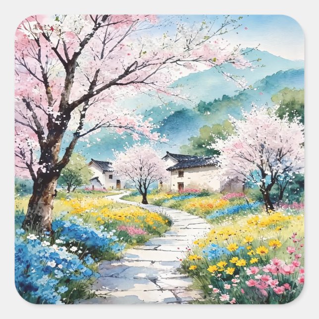A Refreshing Melody 022 Square Sticker (Front)