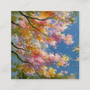 A Refreshing Melody 026 Square Business Card