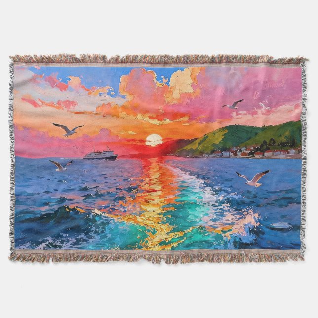 A Refreshing Melody 027 Throw Blanket (Front)