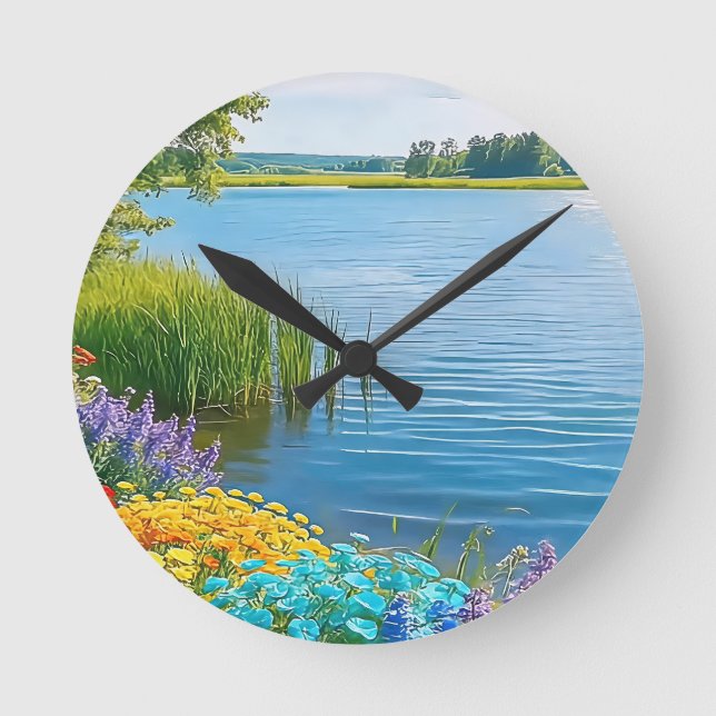 A Refreshing Melody 031 Round Clock (Front)