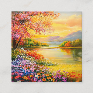 A Refreshing Melody 035 Square Business Card