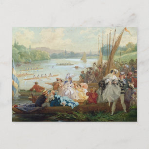 A Regatta at Asnieres during the Second Empire Postcard