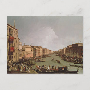 A Regatta on the Grand Canal, c.1735 Postcard