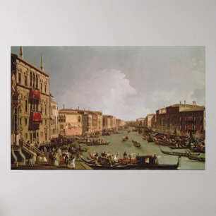 A Regatta on the Grand Canal, c.1735 Poster