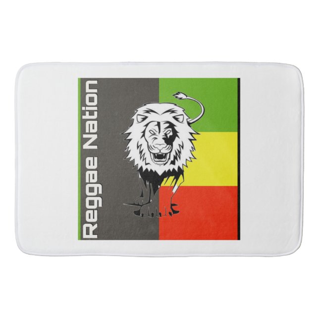A Reggae Nation Bath Mat (Grey) (Front)