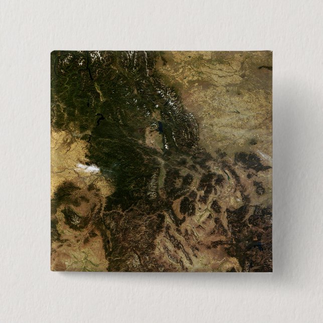 A relatively clear day 15 cm square badge (Front)