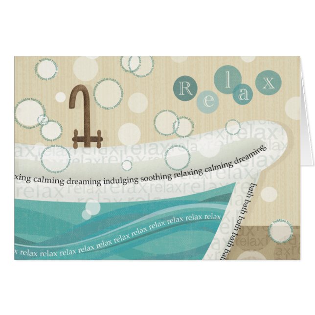 A Relaxing Bath (Front Horizontal)