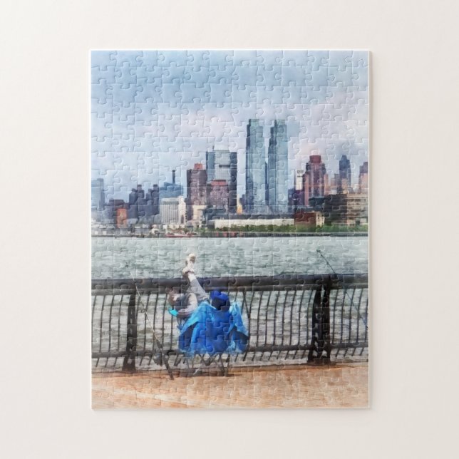 A Relaxing Day For Fishing Jigsaw Puzzle (Vertical)