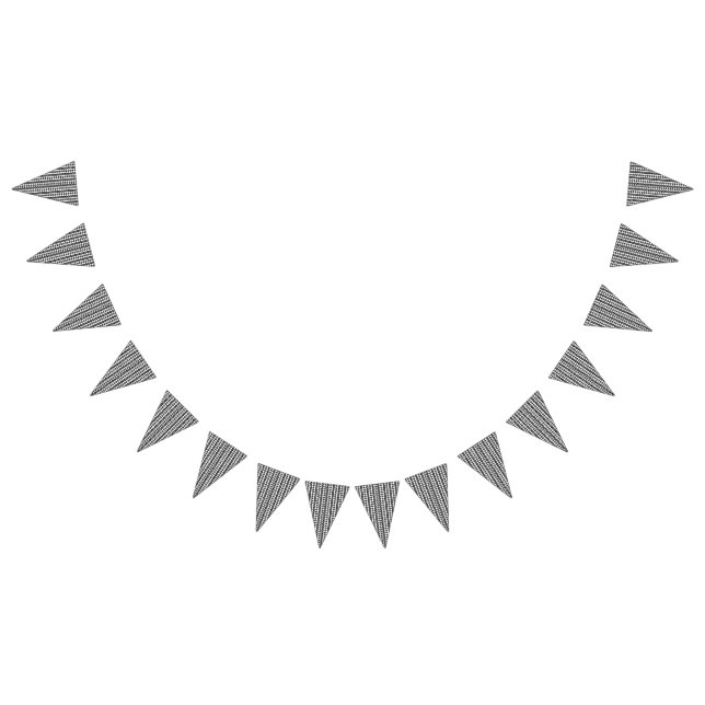 A repeating pattern of interconnected circles and  bunting  (All)