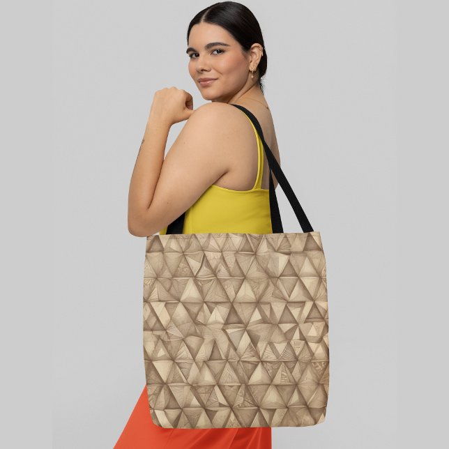 A repeating pattern of triangular shapes tote bag (Creator Uploaded)