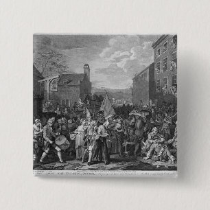 A Representation of the March of the Guards 15 Cm Square Badge