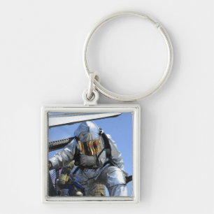 A rescue drill is performed on the flight deck key ring