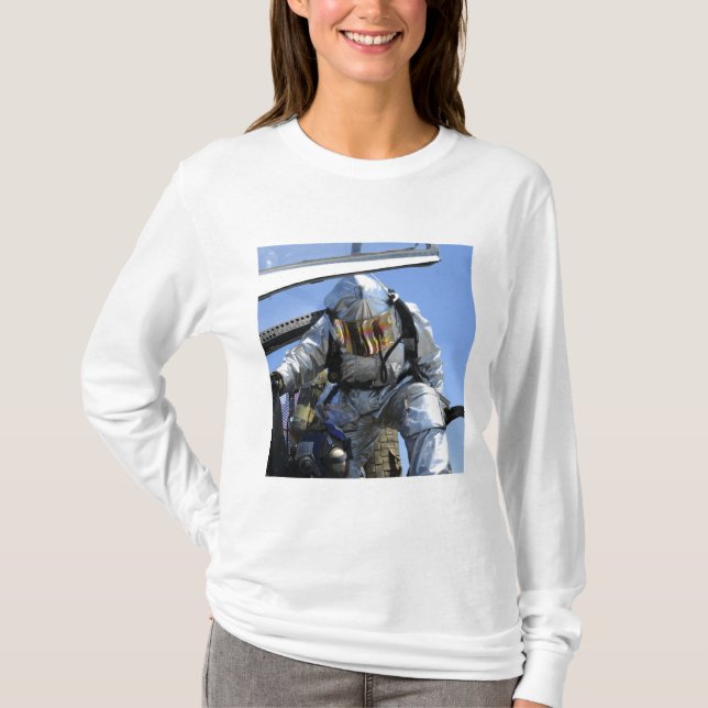 A rescue drill is performed on the flight deck T-Shirt (Front)