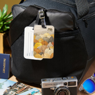 A researcher a sweet pumpkins by Alexandra Dikaia Luggage Tag