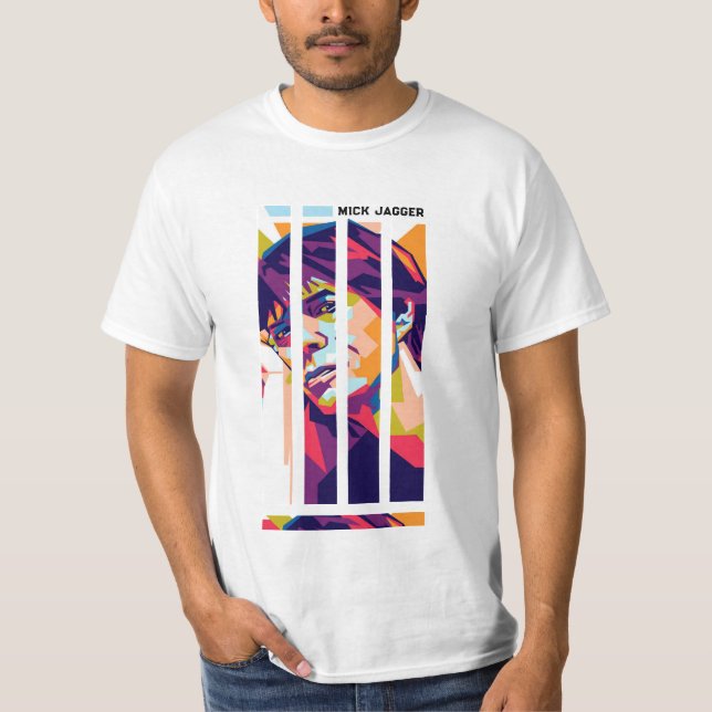 A retro-inspired tribute to Mick Jagger — timeless T-Shirt (Front)