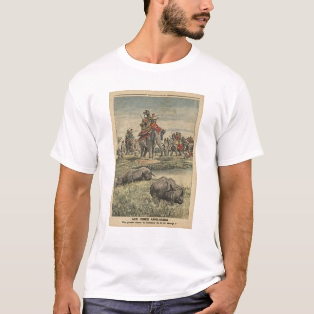 A rhinoceros hunt in honour of King George V T-Shirt (Front)