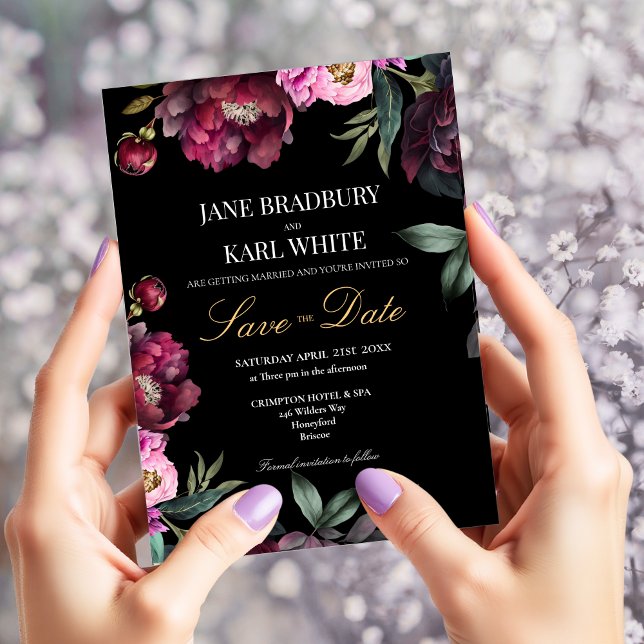 A Rich Bouquet Save the Date Wedding Invitation (Creator Uploaded)