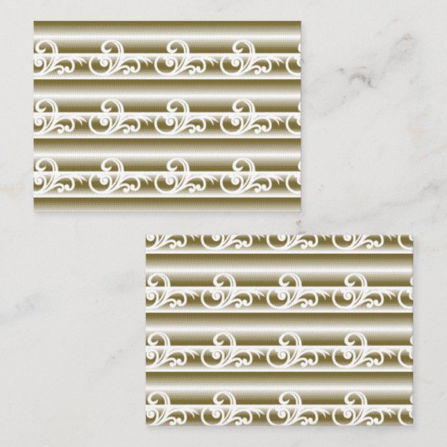 A richly coloured rug features a symmetrical geome place card (Front/Back)