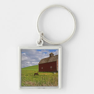 A ride through the farm country of Palouse 3 Key Ring