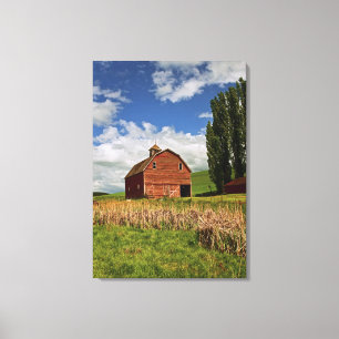 A ride through the farm country of Palouse Canvas Print