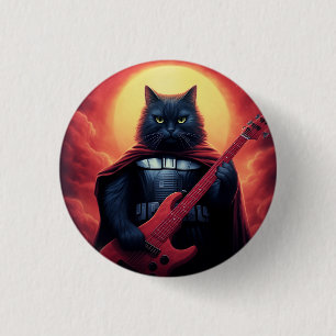 A Riff that Shakes the Cosmos Galactic Cat Lord 3 Cm Round Badge