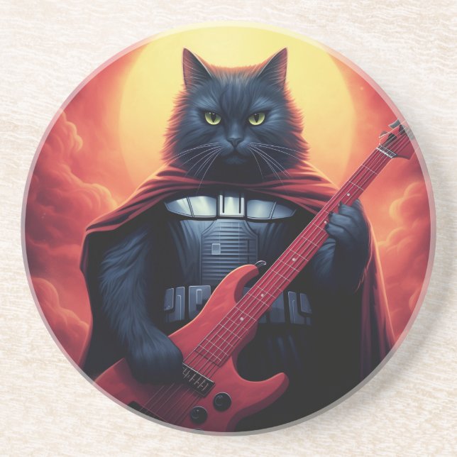 A Riff that Shakes the Cosmos | Galactic Cat Lord Coaster (Front)