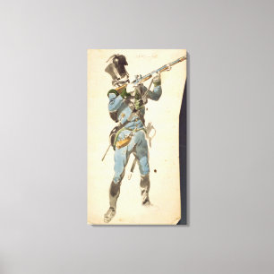 A Rifleman of the Austrian Jaegers Canvas Print