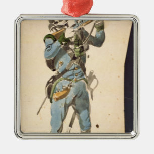 A Rifleman of the Austrian Jaegers Metal Tree Decoration