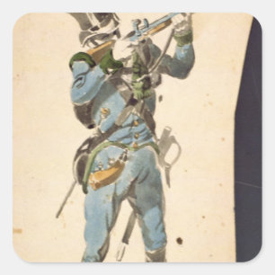 A Rifleman of the Austrian Jaegers Square Sticker