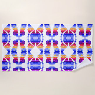 A Rip Through Abstract Beach Towel